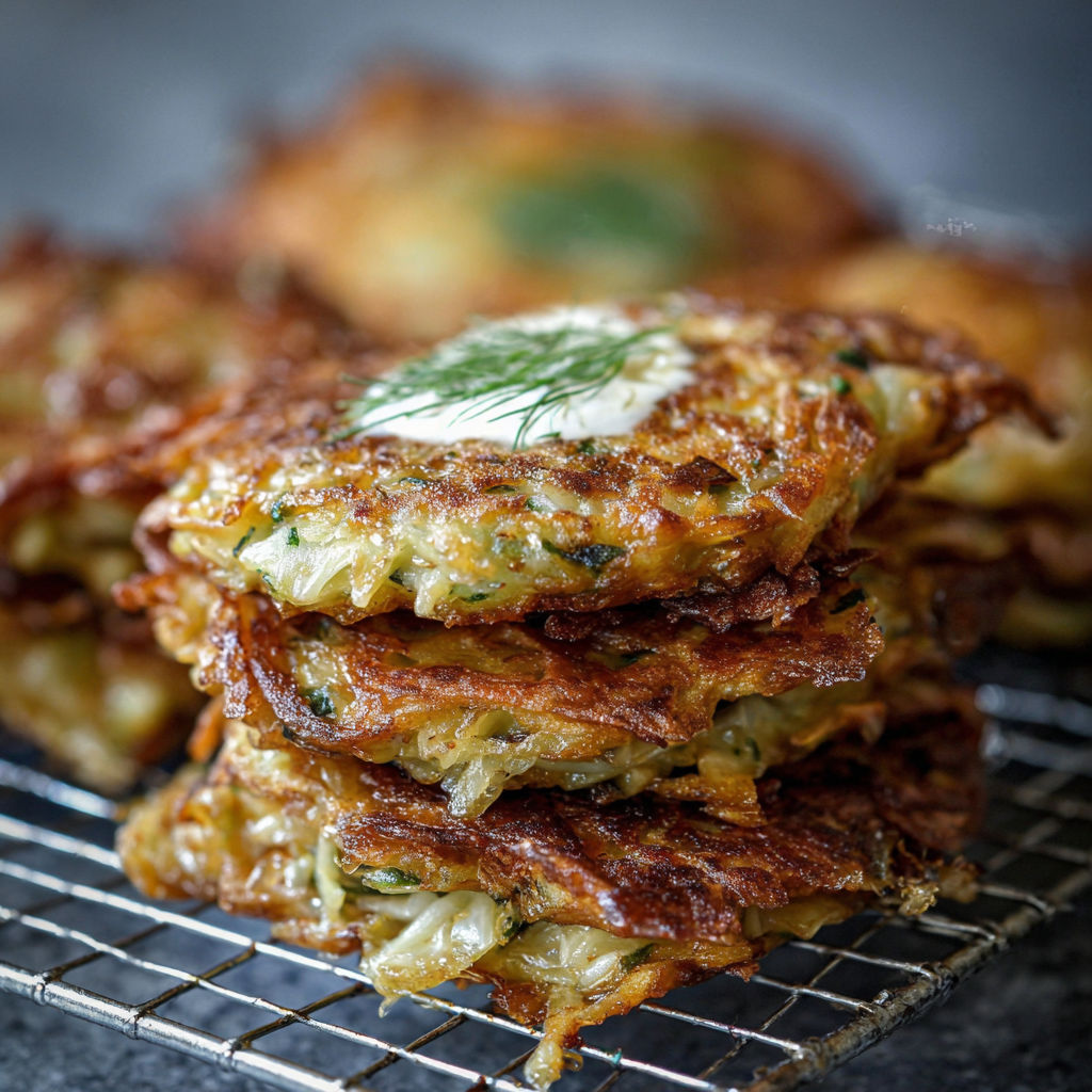 Cabbage Fritters with Carrot recipe