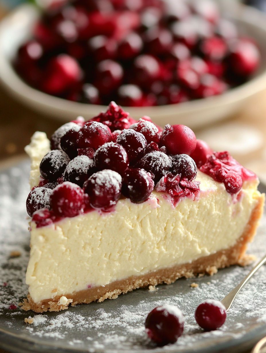 Christmas Cheesecake Cranberry Jam recipe