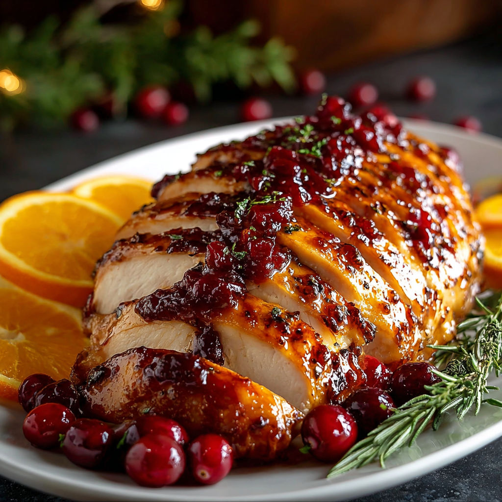Cranberry Orange Glazed Turkey Breast recipe