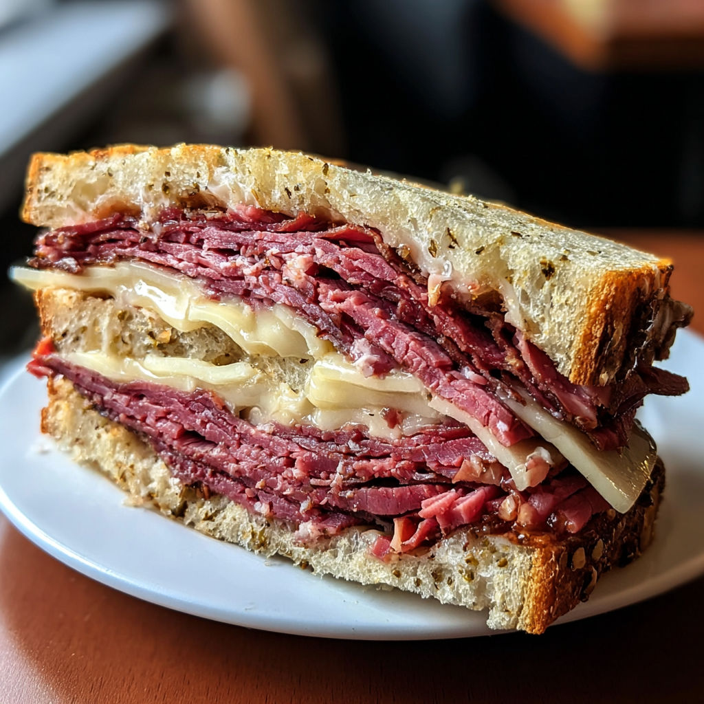 Creamy Pastrami Sandwich recipe