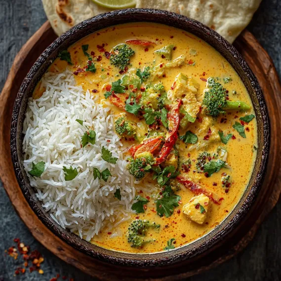 Creamy Vegetable Korma Curry recipe