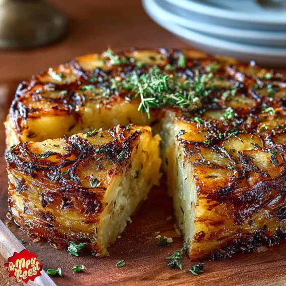 Crispy Balsamic-Thyme Potato Torte recipe