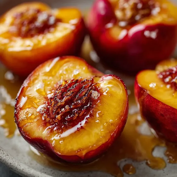 Honey Roasted Peaches Oven recipe