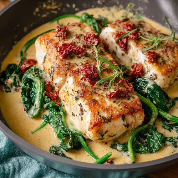 Paleo Mahi Mahi Creamy Tomato recipe