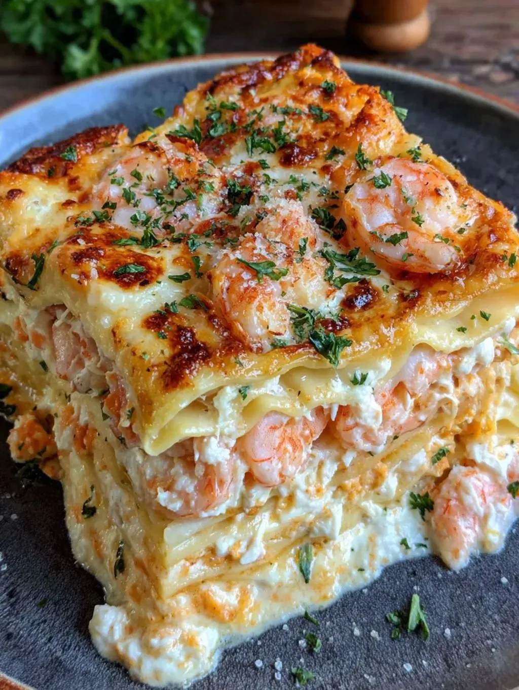 Shrimp & Cheese Lasagna recipe